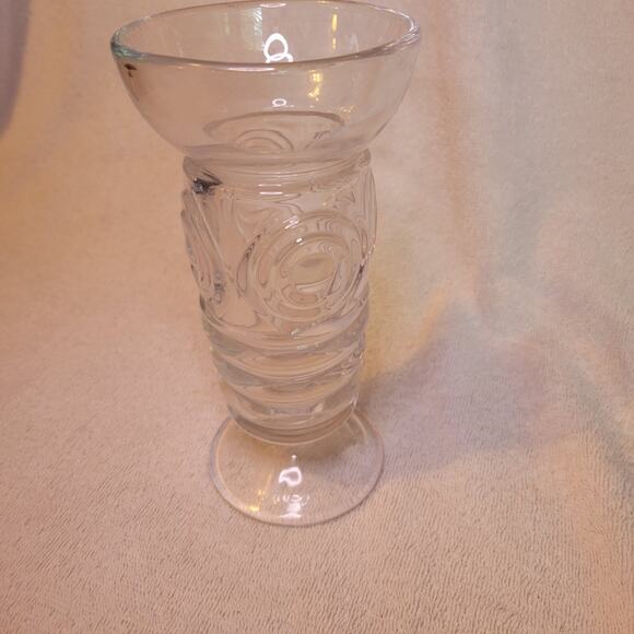 Ice Cream Soda Fountain Clear Glass 7.5" Dish Cup Single 1930 Mondae Siren - Picture 2 of 9